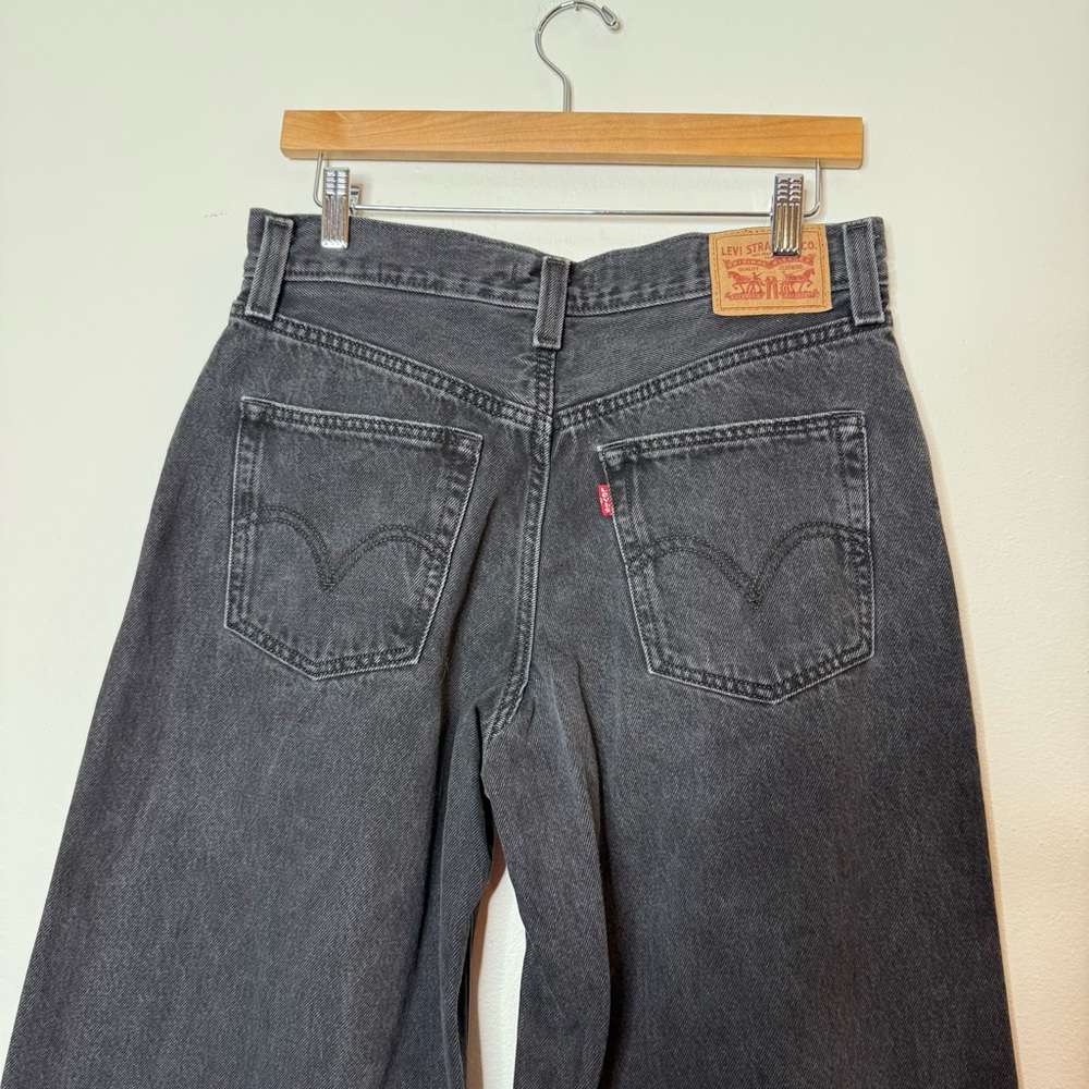 Levi’s 94 Baggy Wide Leg Jean in washed over exposure black size 28 - Picture 8 of 11